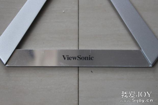 优派VX2276-smhd显示器实物图片金属底座